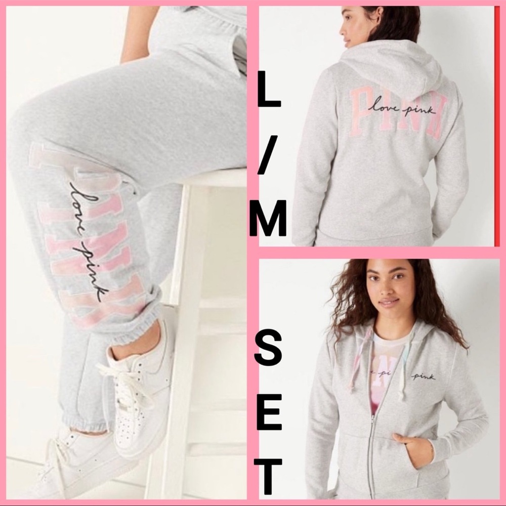 NWT VS PINK HEATHER STONE FREYA TIE DYE SET